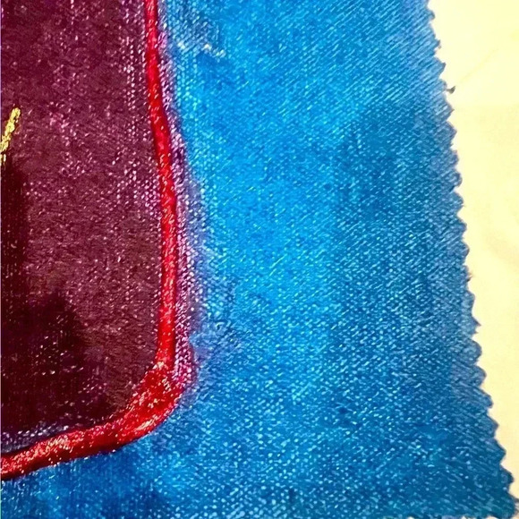 Art - Hand painted using bright, bold colors on a thick raw Cotten canvas - Picture 3 of 8